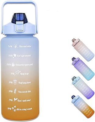 AB Circle bottle of motivation water 2 liters with straw, anti-leak, BPA without BPA, water bottle with time marker and quote, bottle of children for children, perfect for the gym, fitness, sport, exterior, picnic (blue).. From big brands to everyday basics — DIAYTAR Nigeria has you covered.