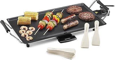 GRIL TEPPanyaki Louis Louis with non -stick plate, adjustable non -slip temperature control easy to clean, oil drainage tray and 8 spatulas for cooking meat, vegetables and fish / 58 cm x 26.5 cm.. From essentials to electronics, DIAYTAR Nigeria ships your order in no time.