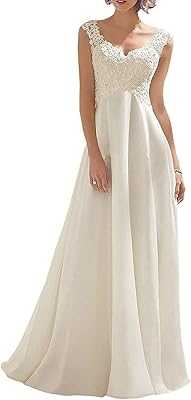 Wedding dress in sleeve -free lace in V -collar for women Abaowedding.. DIAYTAR Nigeria: trusted by thousands for fast, reliable delivery.