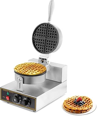 Electric electricity waffle iron 1400 W, temperature control and time in stainless steel, for bakery, home kitchen, restaurant, entertainment, snack bar.. Experience convenient online shopping on DIAYTAR Nigeria — wide selection and affordable delivery.