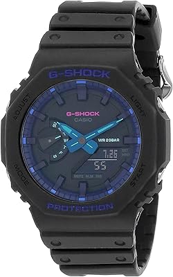 G-Shock Ga-2100VB-1adr analog-numerical watch for men, black, bracelet.. Shop smarter with DIAYTAR NIGERIA's comprehensive catalog and budget-friendly 5-8 day delivery.