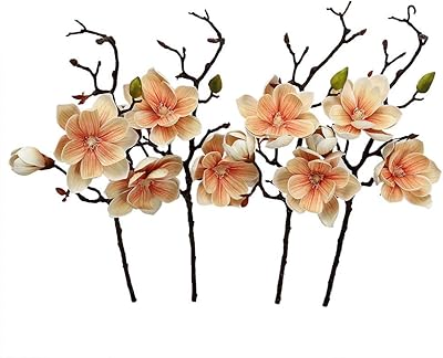 Yatai Yulan Magnolia Set of artificial flowers 4 pieces artificial plants sprinkled with paper.. Shop confidently with Nigeria's most trusted e-commerce platform, offering swift and affordable delivery.