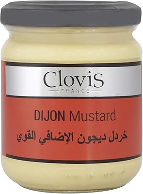 Pot of mustard sauce from Dijon Clovis, 200 milliliters.. DIAYTAR NIGERIA: Your trusted marketplace that combines variety, affordability and reliable shipping.