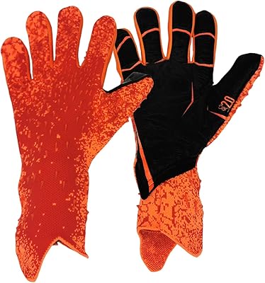 Set of football goalkeeper gloves for adult luxury gloves with great adhesion and protection.. DIAYTAR NIGERIA: Putting quality products within reach of every Nigerian through our affordable marketplace.