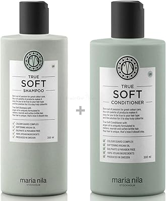 Shampoo and conditioner set Maria Nella True Soft (350/300 ml).. DIAYTAR NIGERIA brings the market to your fingertips with affordable prices and swift delivery services.