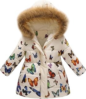Warm coat windbreaker for children, hooded exterior jacket for little girls, coat and thick winter jacket for little girls.. Shop the future with DIAYTAR NIGERIA - thousands of products, unbeatable prices, delivery within a week.