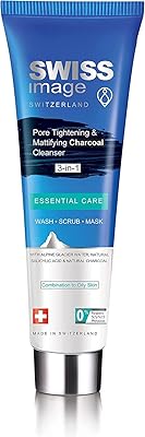 Swiss Image cleaning with 3 in 1 charcoal firming pores with salicylic acid and natural charcoal cleaner | Face cleaner, face exfoliating and mask for all-in-one face | For mixed and oily skins 100 ml.. DIAYTAR NIGERIA: Revolutionizing accessibility to quality products at budget-friendly prices across Nigeria.