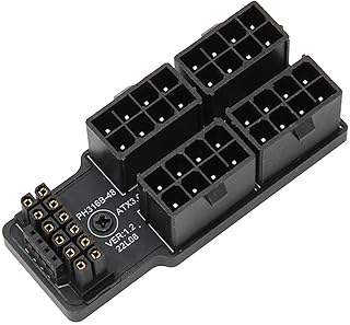 ATX 180 degree adapter, 600 W ATX 8 Pins 4 Ports to ATX3.0 PCIe 5.0 180 DEGRÉS 12 V HP WR 16 pike 12 + 4p, Plug and play (black).. Say goodbye to long wait times — DIAYTAR Nigeria ships in just 5–8 days!