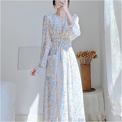 Leige Large Size Dress for Women Korean Style Volf Summer Dress with floral pattern (Color: A, Size: XL code).. Experience retail convenience with DIAYTAR NIGERIA's comprehensive platform and 5-8 day nationwide shipping.
