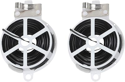 YarNOW Lot of 2 164 -foot garden fasteners, twisted ties for garden plants, planter with mower for home gardening and office (black).. Your shopping journey simplified with DIAYTAR NIGERIA's vast selection and budget-friendly shipping.