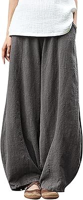 Ample women's pants with wide legs and loosely large pants pockets.. DIAYTAR NIGERIA brings the marketplace home to you with affordable prices and delivery in 5-8 days.