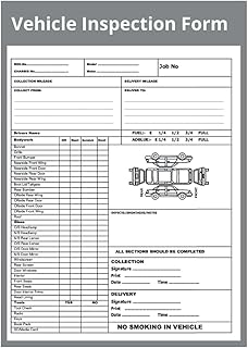 Vehicle inspection workheets, 100 sheets 8.5 \ "x 11 \" inch. detailed inspection report of the driver's vehicle. Repairs estimation sheets: vehicle inspection ... Book. Daily vehicle inspection control list... DIAYTAR NIGERIA combines extensive product options with budget-friendly prices, delivered in 5-8 days.
