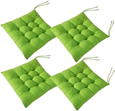 4 pieces of Soft Chair Cushions Cushions De Dining Room Chair For Office Kitchen Chairs Patio Garden Outdoor Interior, Green - 45 x 45 cm.. Get more for less on DIAYTAR Nigeria — Nigeria’s favorite e-commerce platform.