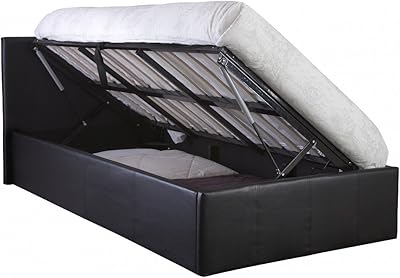 The Ottoman Storage Bed with lateral lift (King size 5 feet, black).. Your digital marketplace solution, DIAYTAR NIGERIA delivers quality and value within the week.