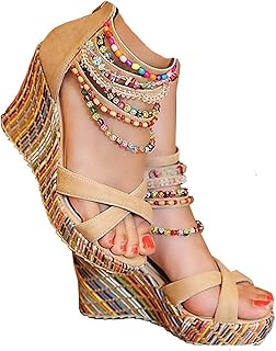 Get more wedge sandals with high heels for beauty women.. DIAYTAR NIGERIA delivers affordability and convenience to your doorstep within 8 days of purchase.