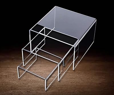 Creative planet display in transparent acrylic for figurines, pastries, cakes and desserts - rectangular shape (3 inches, 4 inch, 5 inches).. Buy better with DIAYTAR Nigeria — the ultimate e-commerce platform in Nigeria.