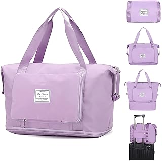 Large foldable travel baggage in oxford fabric, light and foldable travel bag, extendable portable travel bag with dry and humid separation for plane, violet.. Your one-click solution to affordable shopping, DIAYTAR NIGERIA delivers quality products nationwide.