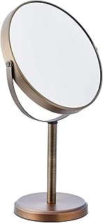 Modern double -sided makeup mirror Amazonbasics with magnifying function, bronze.. DIAYTAR NIGERIA brings the marketplace to your home with budget-friendly prices and nationwide delivery.