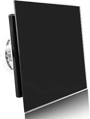 Elegant Bathroom Extraction Fan with 100 mm glass facade with timer and humidity sensor, ultra-thin humidity control design and ultra-silenting ghosts, black.. DIAYTAR NIGERIA: Where shopping dreams come true with budget-friendly prices and nationwide shipping.