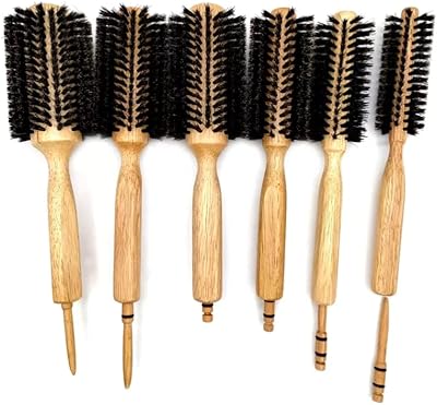 Via a wooden round hair brush with soft and natural antistatic hairs (WB868-14).. Enjoy the simplicity of shopping with DIAYTAR NIGERIA, offering vast choices delivered in just 5-8 days.