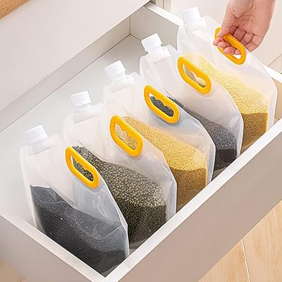 Michacos multi-cereal storage bags, humidity-resistant sealed bags for food storage, reusable hermetic packaging bags for cereals, candies and liquids with funnel (2.5 l).. DIAYTAR Nigeria: Your one-stop online shop with unbeatable prices and nationwide delivery in under 8 days.