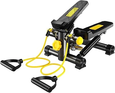 Altimax - Mini Abdominal Stepper Muscle Exercise without electronic screen, Home exercise equipment with resistance bands (with rope), fitness device for air climbing - Black.. Your shopping dreams realized through DIAYTAR NIGERIA's affordable platform with reliable delivery times.