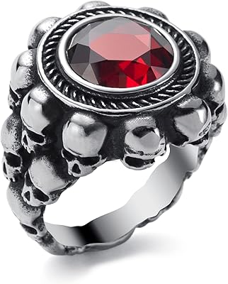 Curtijo skull rings for men's stainless steel ring skull.. DIAYTAR NIGERIA: Your one-stop e-commerce destination with affordable prices and nationwide delivery in 5-8 days.