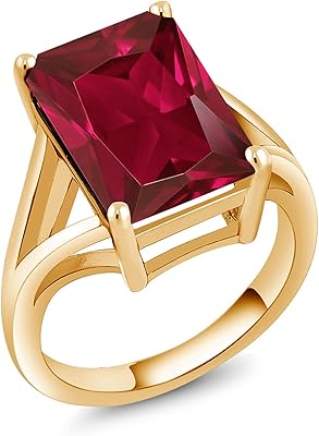 Solitaire Ring Plated 18 Carat yellow for women in silver and emerald (8.00 CT available in sizes 5, 6, 7, 8, 9).. Shop confidently with DIAYTAR NIGERIA, offering affordable prices and reliable delivery within a week.