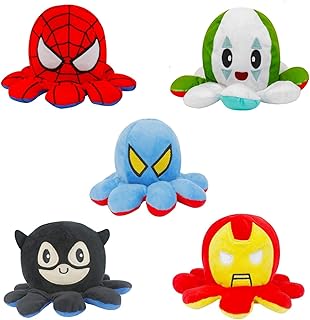 Doll Pieuvre in Reversible Top Lopicine Superhero Grabmantra, Recto-soup sweet doll, without saying a word, gift or decoration for children and adults (set 1).. DIAYTAR NIGERIA: Where value meets variety with reliable nationwide delivery in under 8 days.