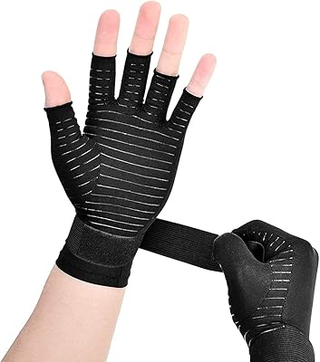 Compression gloves for arthritis in safe and durable copper fiber gloves Non -allergenic straps adjustable adapted to manual work for typing at fitness games and c... Experience retail convenience with DIAYTAR NIGERIA's comprehensive platform and 5-8 day nationwide shipping.