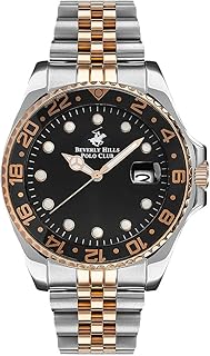 Analog watch with black dial for men - BP3126x.550, bracelet.. DIAYTAR NIGERIA: Your trusted marketplace that combines variety, affordability and reliable shipping.
