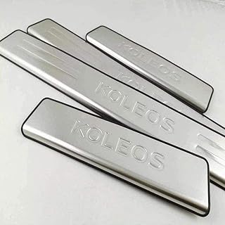 4 pieces protector of outdoor steel door threshold in stainless steel, accessories of welcome anti-scratching pedal protector, suitable for Renault Koleos 2017 2019 2019.. DIAYTAR NIGERIA brings the market to your screen with thousands of affordable products delivered to your door.