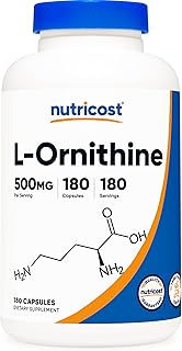Nutricost L -Ornithin Capsules 500 mg, 180 capsules - GMO -free and gluten -free.. DIAYTAR NIGERIA: Making quality products accessible to all Nigerians at affordable prices.