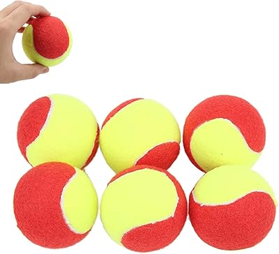 Children's training tennis bullets, 6 pieces, flexible and waterproof tennis balls for young people, Superior quality rubber training balls without stress for beginners and children.. DIAYTAR NIGERIA: Making quality accessible to all Nigerians with affordable prices and quick delivery.
