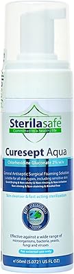 Strollisafe Curecept Aquai Antiseptique General, Antimicrobial skin cleaner, Surgical foam pump solution, chlorhexidine gluconate 2 %, 150 ml.. DIAYTAR NIGERIA brings affordable products to every doorstep with our reliable 5-8 day shipping.