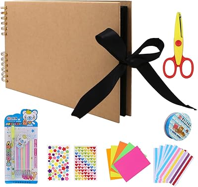 Photo and scrapbooking album with Wudong ribbon with 40 sheets and 80 pages.. DIAYTAR NIGERIA: Nigeria's answer to affordable online shopping with reliable 5-8 day delivery guarantee.