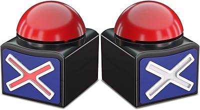 Play of response alarm pimples with sound and red light, 2 rooms, fun design, quiz, response games, party accessories for adults, adolescents, boys and girls.. Shop with purpose at DIAYTAR NIGERIA and receive quality products at budget rates within 8 days.