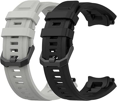 Showvit bracelets compatible with the Amazfit T-Rex 2 watch, Soft silicone sports replacement bracelet for intelligent Amazfit T-Rex 2, Package of 2.. DIAYTAR NIGERIA: Where quality products become affordable with our nationwide shipping service.