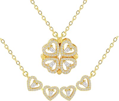 14-carat gold-plated clover necklace, four-leaf clover necklace from Saint-Patrick for adjustable women, brass, cubic zirconia.. DIAYTAR NIGERIA makes quality accessible with our extensive catalog and competitive delivery rates.
