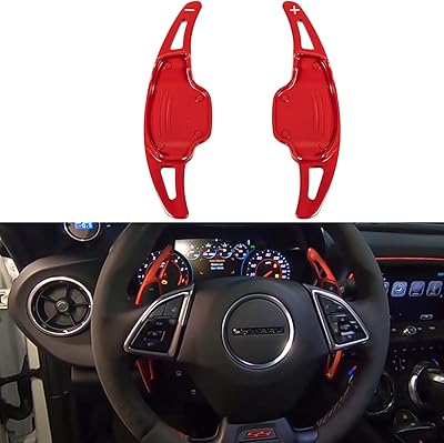 Yoursme 2 rooms extension cover of red aluminum aluminum flutter interior change of gear change for Chevy Camaro 2012 2013 2014 2015 and Cadillac CT6 XT5 2016 2017 2019 2019.. DIAYTAR NIGERIA combines affordability with convenience, delivering your purchases within 5-8 days.