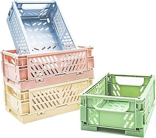 Storage baskets for Wellesy plastic shelves, durable, reliable and foldable storage tank, perfect for the house, the kitchen, the classroom, the make -up organizer and the office organizer, small size, 4 rooms.. Your one-click solution to affordable shopping, DIAYTAR NIGERIA delivers quality products nationwide.