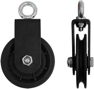 Pivoting pulley of type U, robust traction wheel with super double detachable silencer bearings, 360 -degree rotation for cable machine, gymnastics room, ganging door at home at home.. DIAYTAR Nigeria: Where affordability meets fast and reliable e-commerce service.