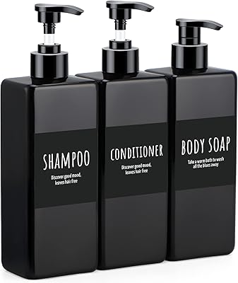 Shampoo and SIGBEAUTY rechargeable shampoo and after-shield dispenser, 3 16.9 oz soap dispensers with labels, 500 ml-empty square plastic bottle dispenser, body washing containers for black bathrooms.. DIAYTAR NIGERIA: Where every Nigerian finds what they need at prices they can afford, delivered promptly.