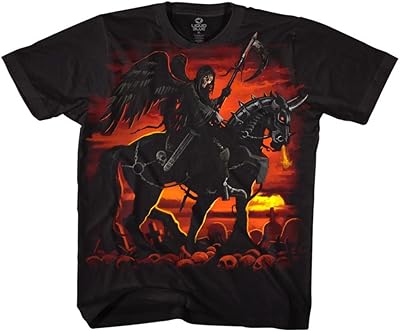Liquid T-shirt for men, Large Blue T-shirt Reaper Horse.. DIAYTAR NIGERIA delivers more than products - we deliver affordable solutions within the week.