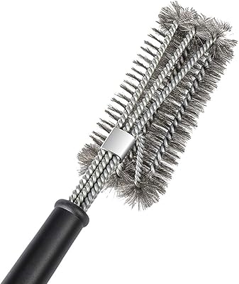 Perfect grill brush Efecco, 18 -inch grill brush - 3 in 1 stainless steel brush with metal hairs for effortless cleaning of grill, excellent barbecue accessory for cooking grids.. E-commerce made for Nigeria — fast delivery and low prices at DIAYTAR.