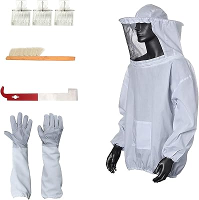 Beekeeping costume, Artoo beekeeping combination, beekeeping gloves, J -shaped hookwood sleeves, queen hive and hive brush for beekeeper supplies, kit of hive tools.. Experience the ease of one-stop shopping with DIAYTAR NIGERIA's diverse catalog and nationwide delivery.