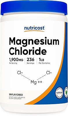 Nutricost magnesium chloride powder, 45 g, gluten -free, GMO -free, vegans.. One platform, endless products — welcome to DIAYTAR Nigeria.