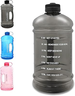 Large bottle of 3L GIMFUL MOTIVATION Water without BPA for outdoor sports, black.. Embrace a new era of online shopping with DIAYTAR NIGERIA's extensive range and budget-friendly prices.