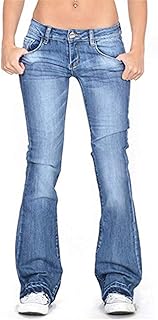 WODOW pants for women, flared skinny jeans, denim pants for women, flared stretch pants, low waist (color: hortel, waist: x-worm).. DIAYTAR NIGERIA: Where affordability meets variety in Nigeria's most comprehensive online marketplace.