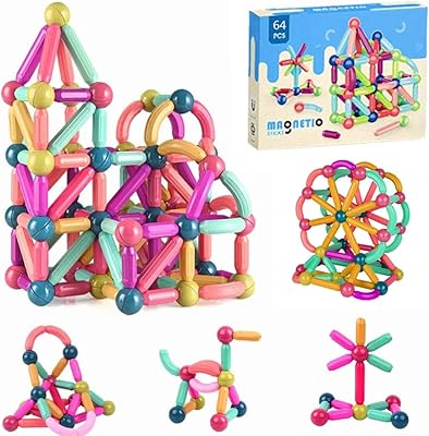Rytons 64 -piece magnetic construction balls and a set of blocks in colors.. Discover a world of choices with DIAYTAR NIGERIA's extensive marketplace and prompt shipping service.